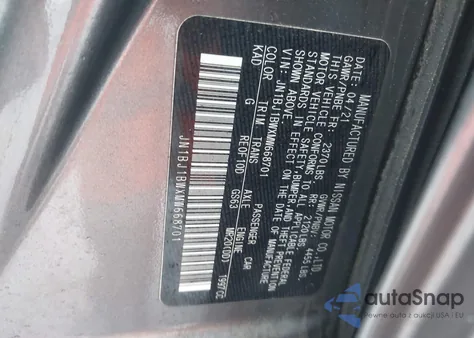 2021 Nissan Rogue Sport Sv Awd Xtronic Cvt z USA, uszkodzony, nr VIN JN1BJ1BWXMW668701